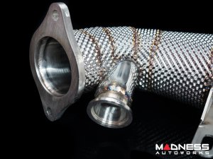 Alfa Romeo Giulia Downpipe - 2.0L - TUO - w/ Heat Shield 